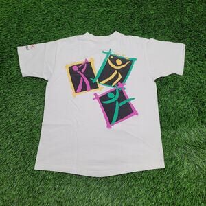 Vintage 1989 World Fest Shirt Womens Large 20x25 White USA